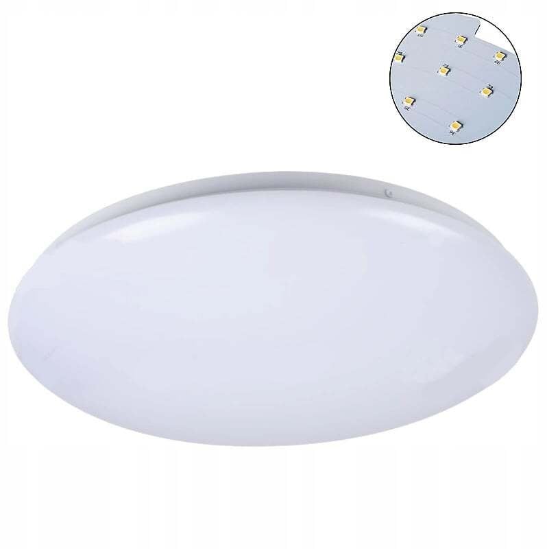 Plafoniera LED CORSO LED V2 12-NW okrągła fi28 900lm 12W 4000K barwa neutralna IP44 biała 31220