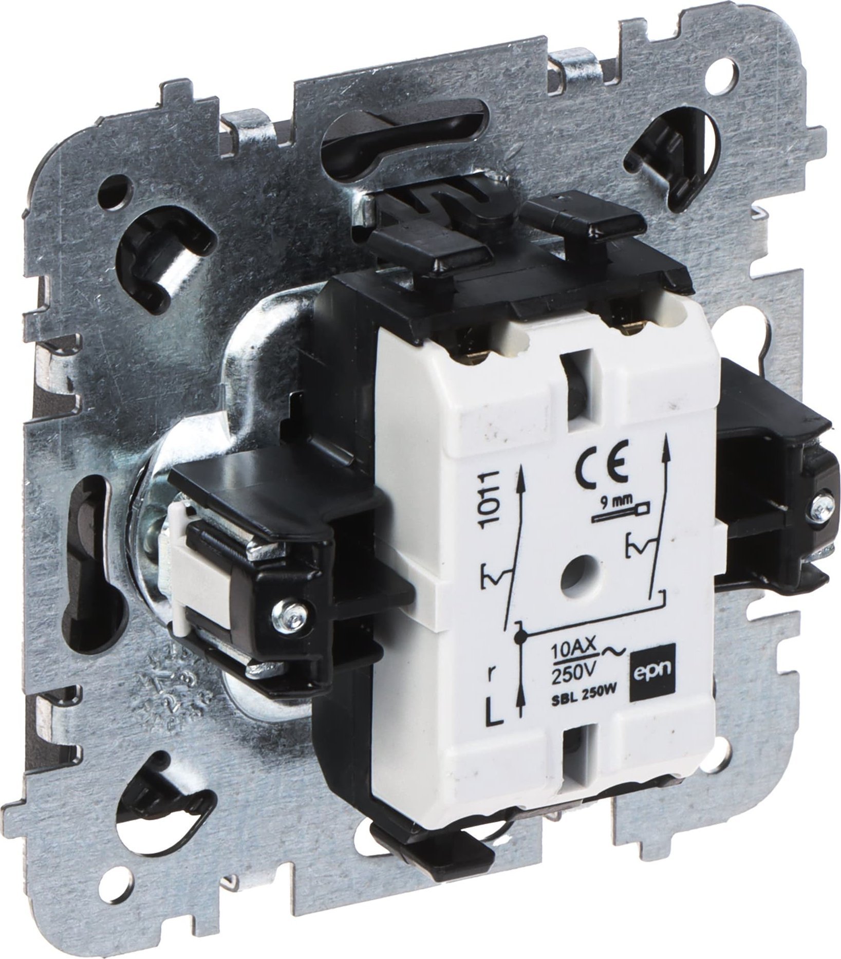 Elektro-Plast ŁĄCZNIK ŚWIECZNIKOWY PODWÓJNY SANTRA/4111-19/EPN 250V 10A Elektro-Plast