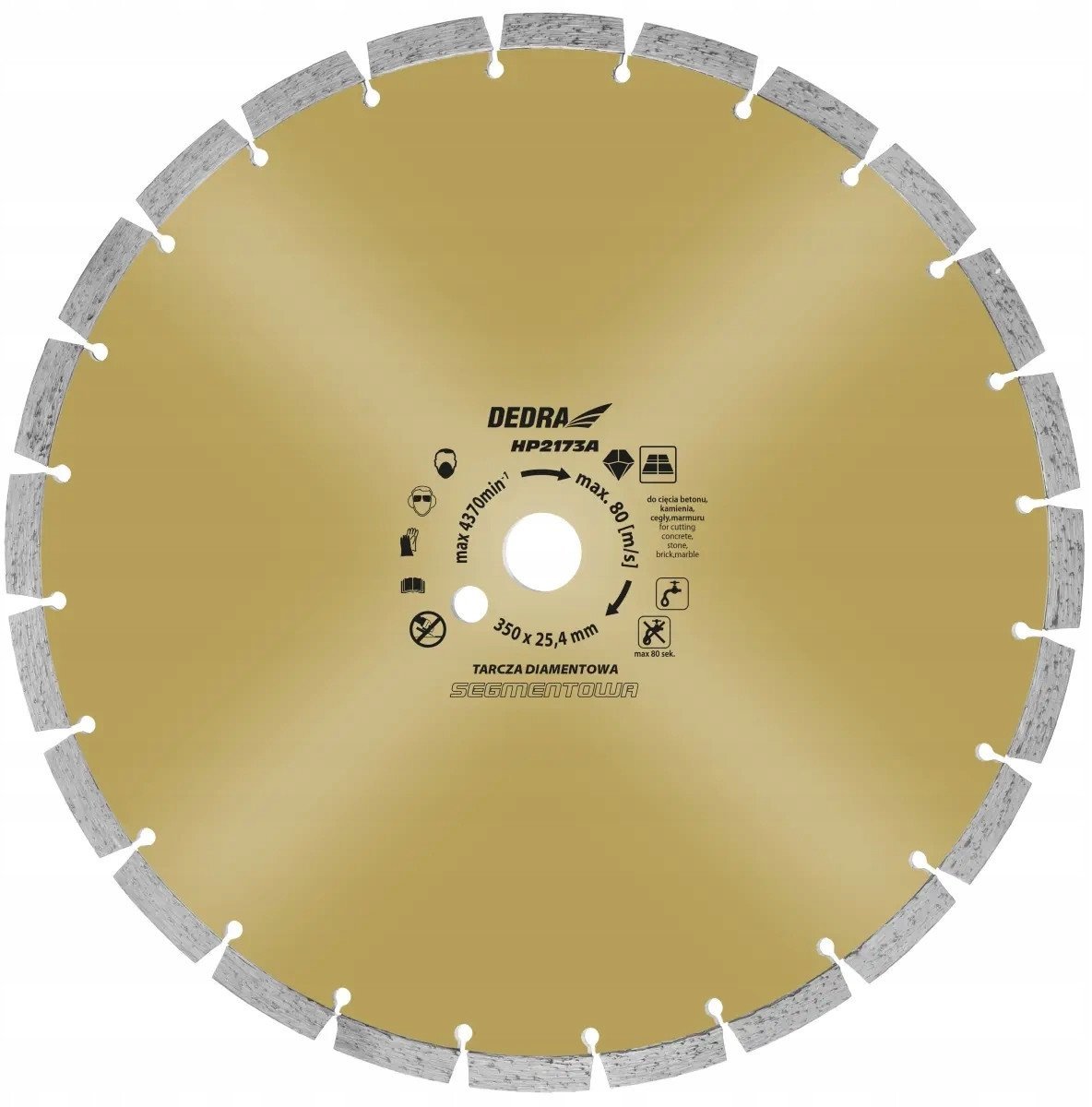 Tarcza diamentowa do betonu 400/25,4 #DED8837
