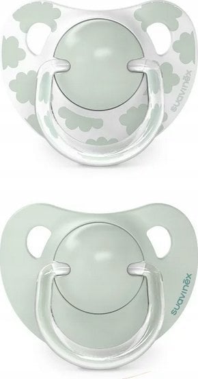 308253-SMOCZEK ANATOMICZNY SILIKONOWY 2SZT/0-6M/ZIELONY/DREAMS