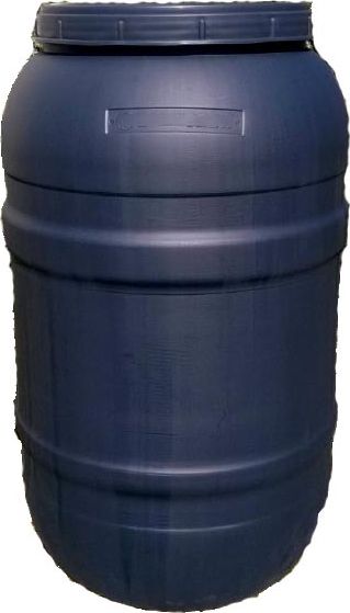 Boryszew ERG Beczka plastikowa z pokrywą zakręcaną 220 l szara