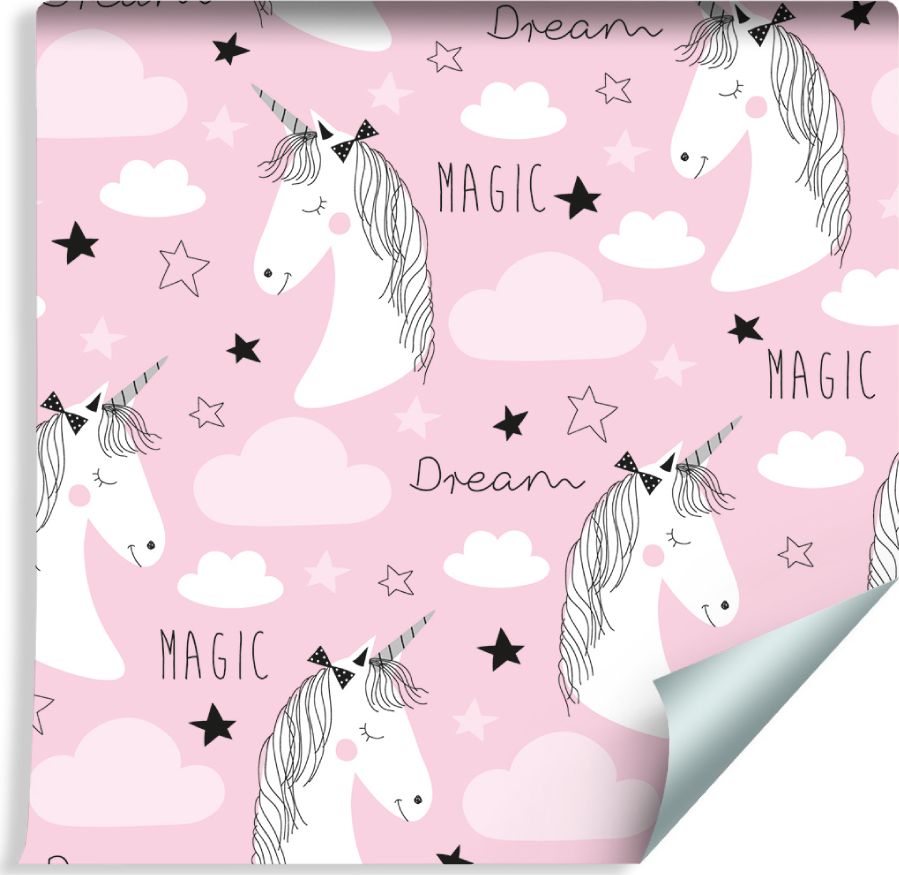 Muralo Tapeta Dla Dzieci - Jednorożce i Chmurki