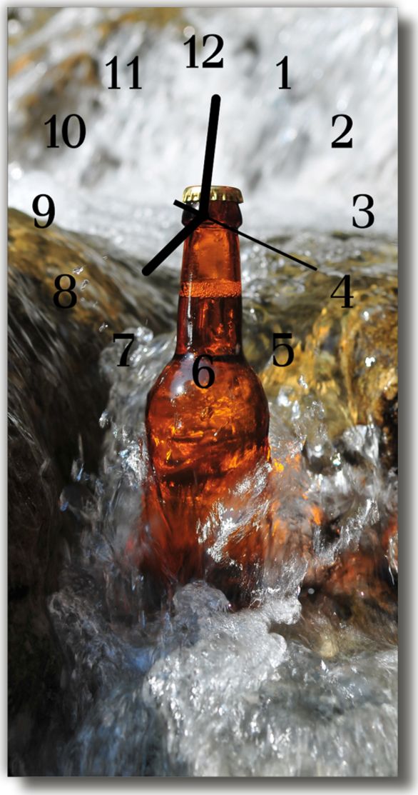 Tulup Zegar Szklany Pionowy Butelka w wodzie Piwo