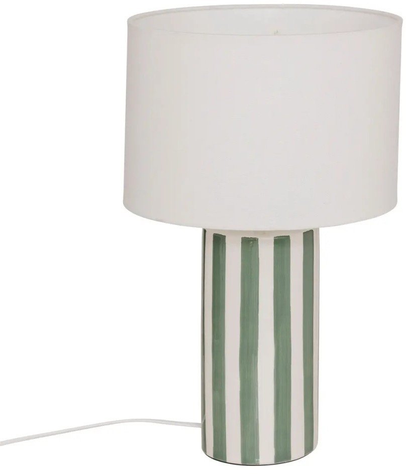 Lampa stołowa podstawa w paski FRIDA, Ø 28 x 47 cm