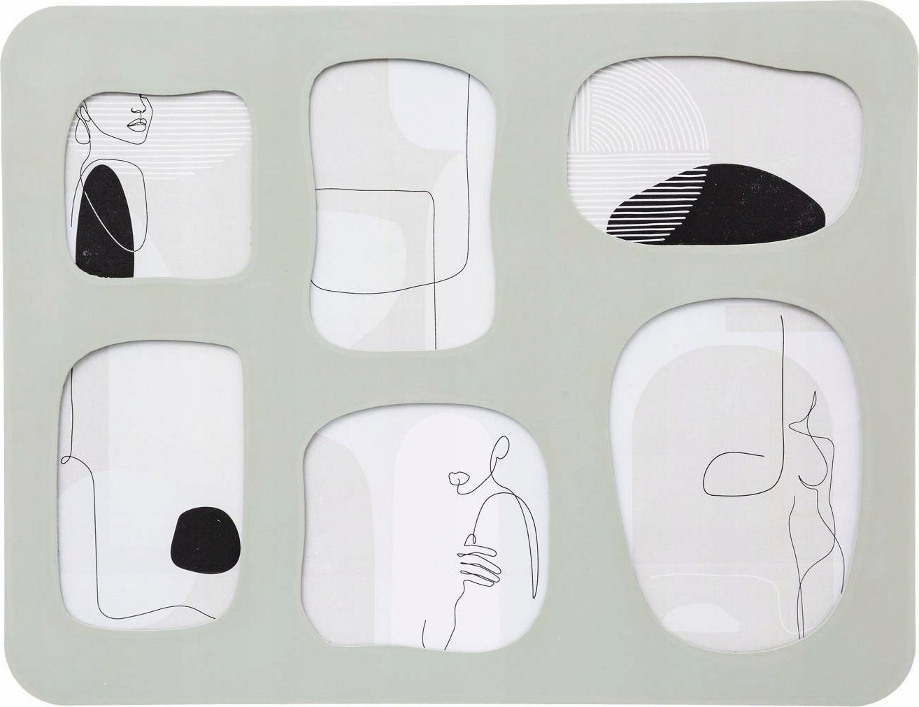 Ramka Atmosphera Ramka na zdjęcia kolaż Yoni, 6 zdjęć, 43,4 x 33,4 cm