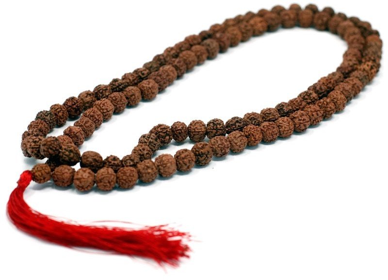 Naszyjnik Rudraksha - Brązowy