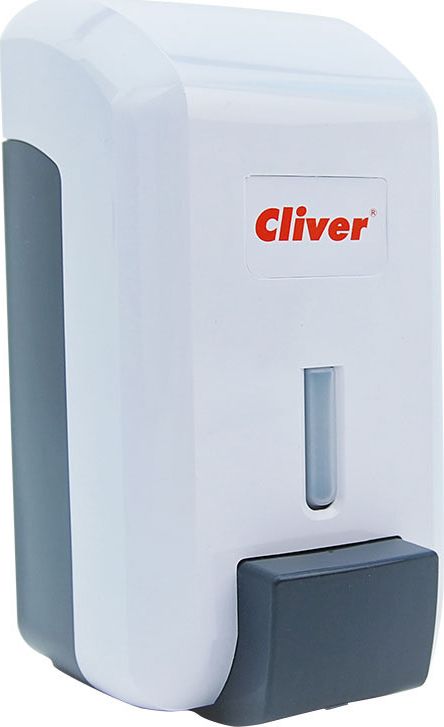 Dozownik do mydła Cliver Cliver - Dozownik do środków do dezynfekcji i mydła w płynie dolewanego z kanistra, biały - 700 ml