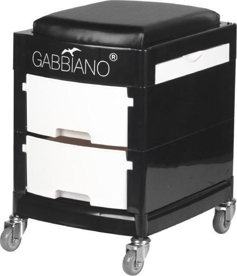 Activeshop POMOCNIK - TABORET DO PEDICURE 16-1 CZARNY/BIAŁY