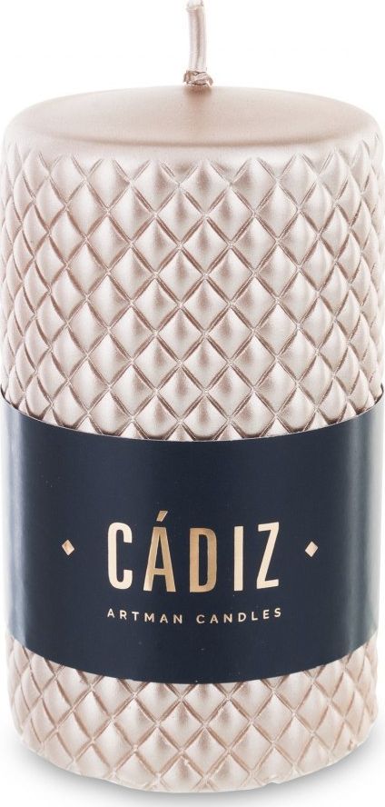 Art-Pol Pl Rose Gold Świeca Cadiz Mały Walec