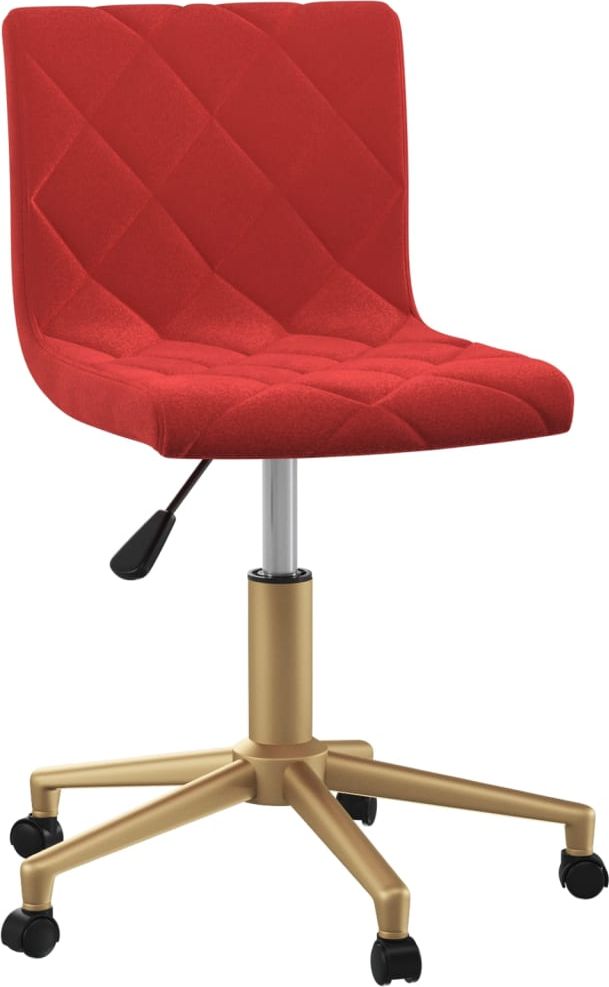 Krzesło biurowe vidaXL Ciemnoczerwony