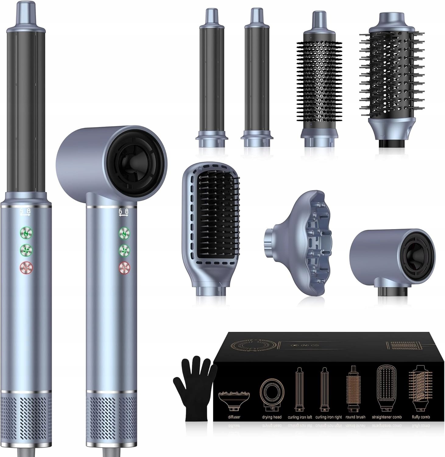 Multistyler Magic Styler Lokówka i Suszarka 5w1 Kompletny Zestaw końcówek