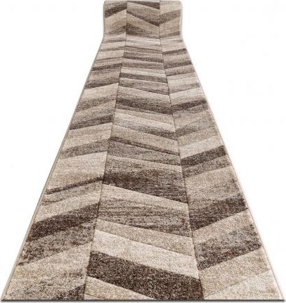 Dywany Łuszczów Chodnik FEEL 5673/15055 JODEŁKA beż / brąz / krem 120 cm, 120x920 cm