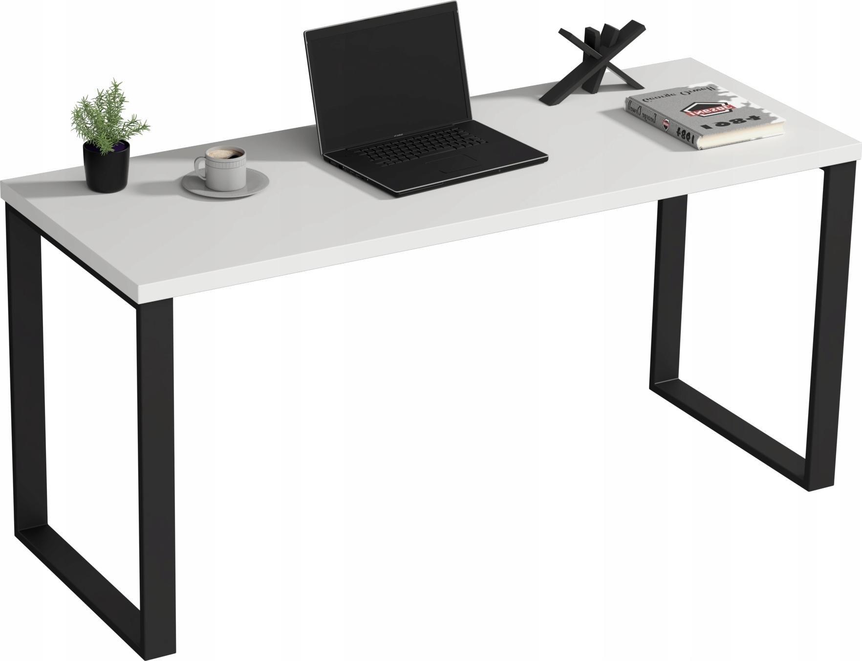 Biurko YRKE Loft Białe 110 cm x 60 cm