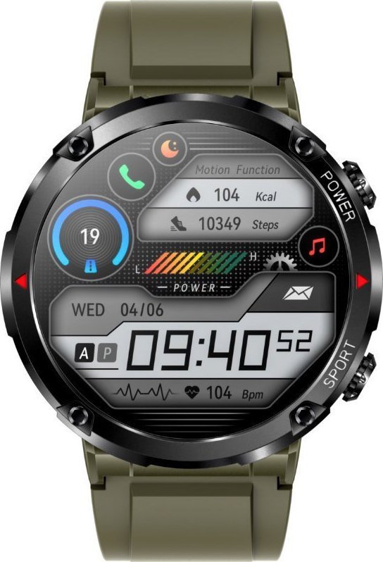 Smartwatch Rubicon SMARTWATCH MĘSKI Rubicon RNCE96 - WYKONYWANIE POŁĄCZEŃ - BT CALL (sr041b)