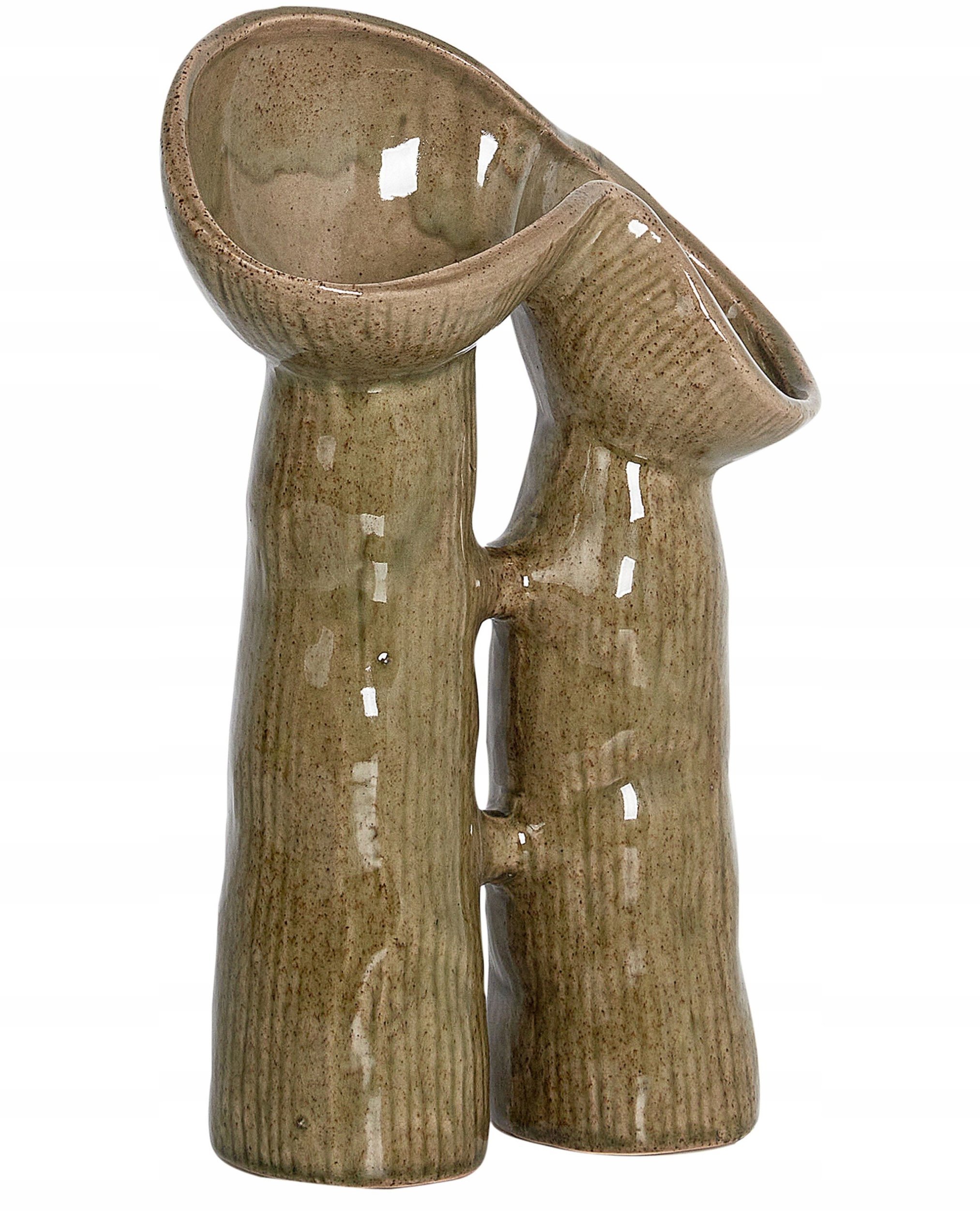 Beliani Wazon na kwiaty WATERPOPPY Kamionka 28 cm Zielony