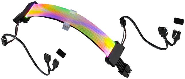 Gelid przedłużacz PCI-E 6+2pin 30cm ARGB (CA-RGB-16P-01)