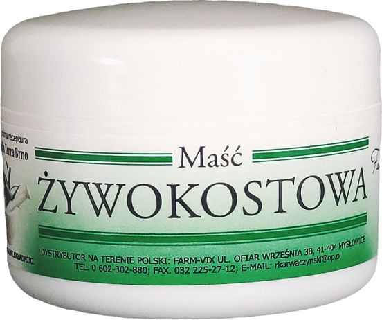Farm-Vix Maść Żywokostowa 50Ml Farmvix Żywokost Lekarski Diabelski Czarci Pazur Petrolatum Symphytum Officinale