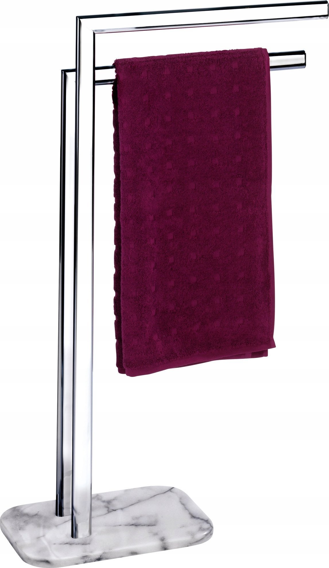 Wenko Łazienkowy stojak na ręczniki ONYX - 2 ramienny, chromowany, WENKO