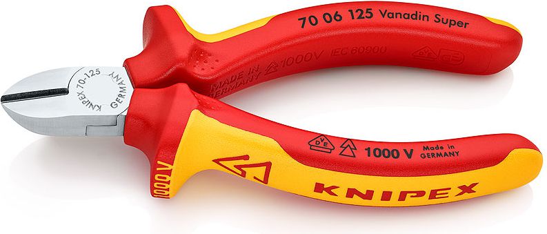 Knipex Szczypce tnące boczne izolowane 125mm (70 06 125)