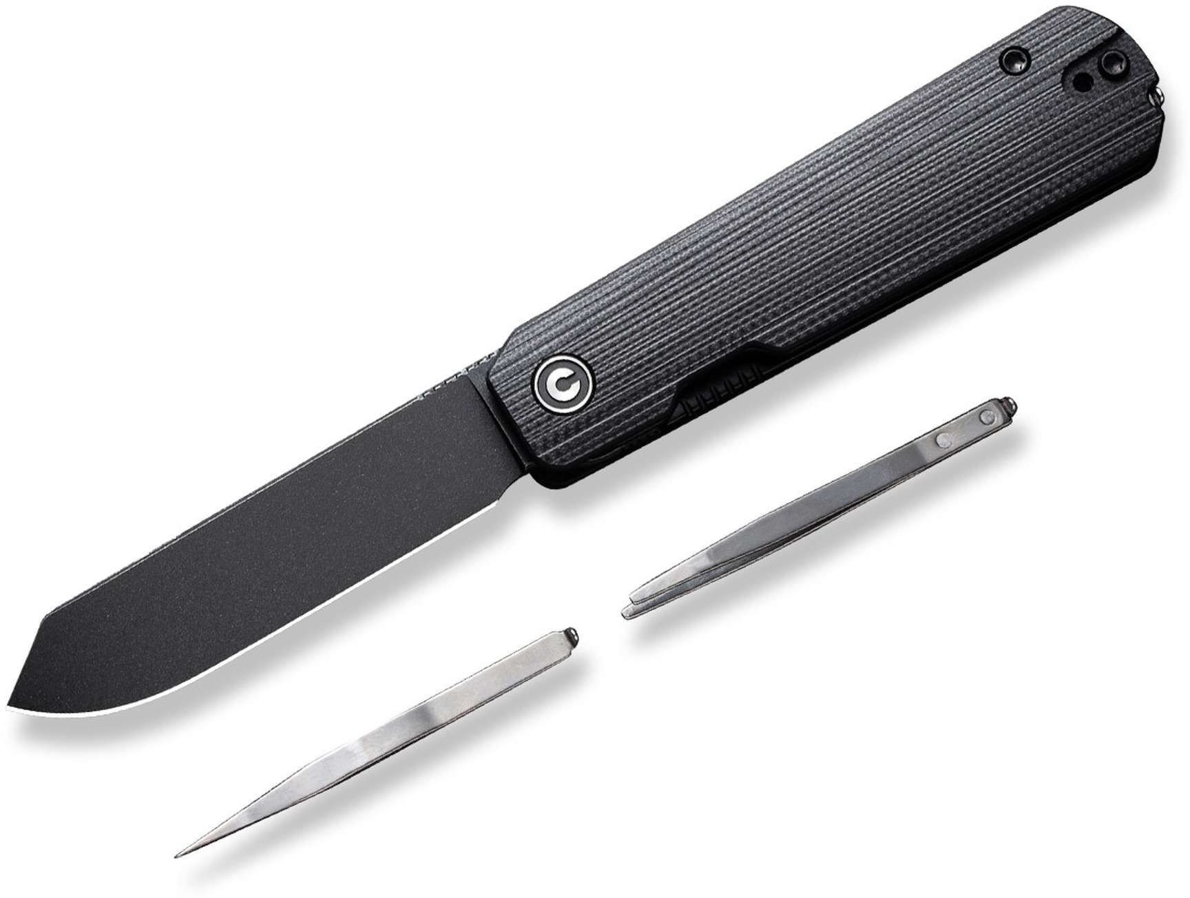 Cedrus Nóż składany Civivi Sendy Black G10, Black Stonewashed Nitro-V by Ben Petersen (C21004B-2)