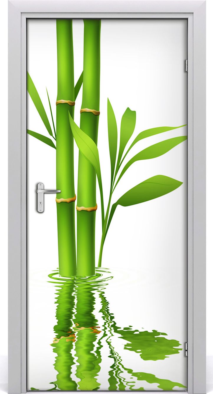 Tulup Fototapeta samoprzylepna na drzwi 95 x 205 cm bambus