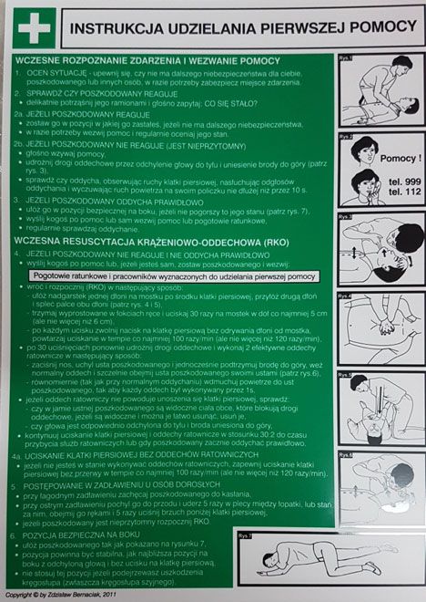 Mój dom Instrukcja 28 Bhp Abc Udzielania Pierwszej Pomocy