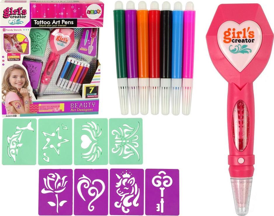 Lean Sport Zestaw Do Robienia Tatuaży Długopis Elektroniczny Pisak Szablony