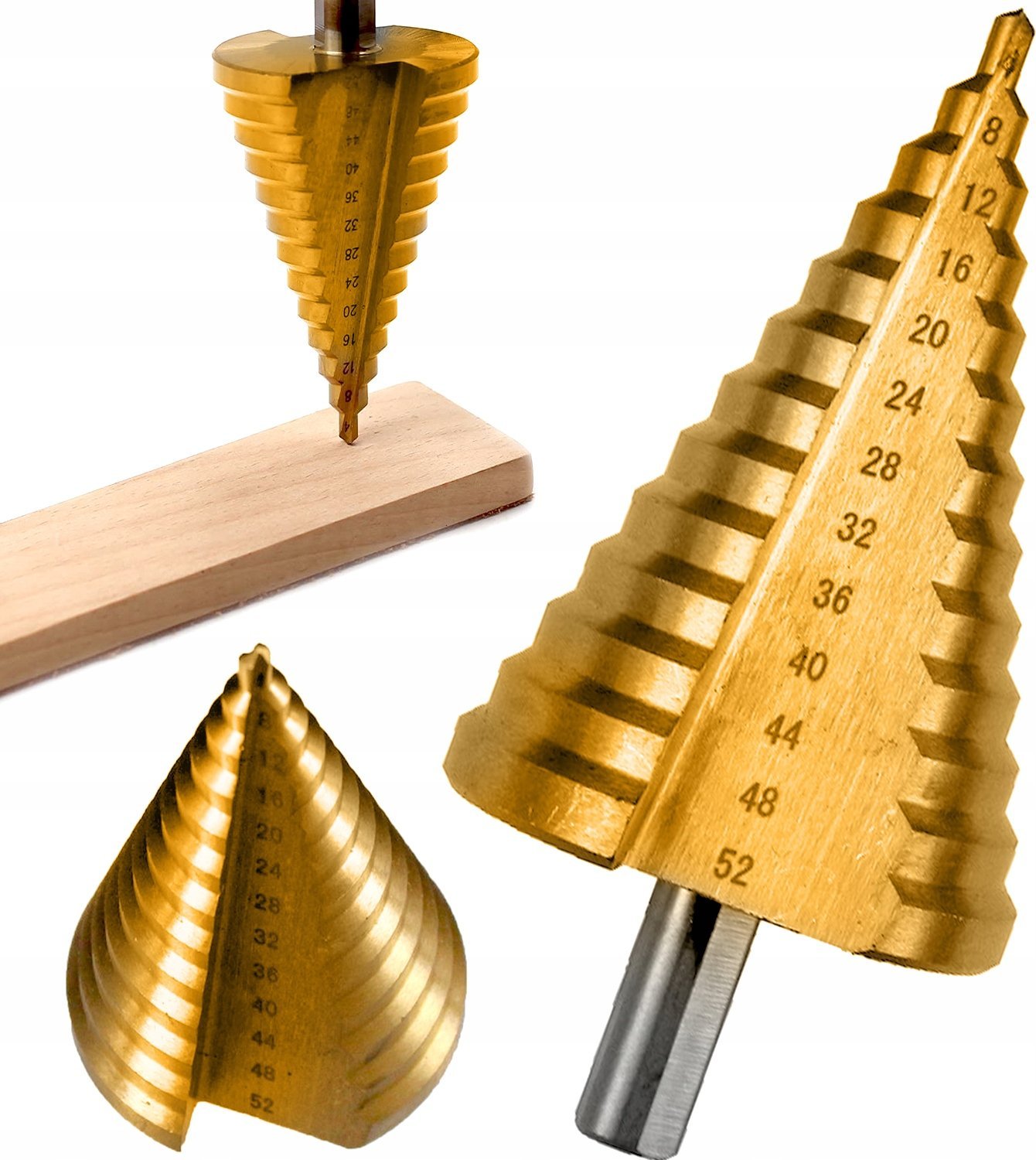 WIERTŁO TYTANOWE ZŁOTE 4-52MM TIT-DRILL-52mm