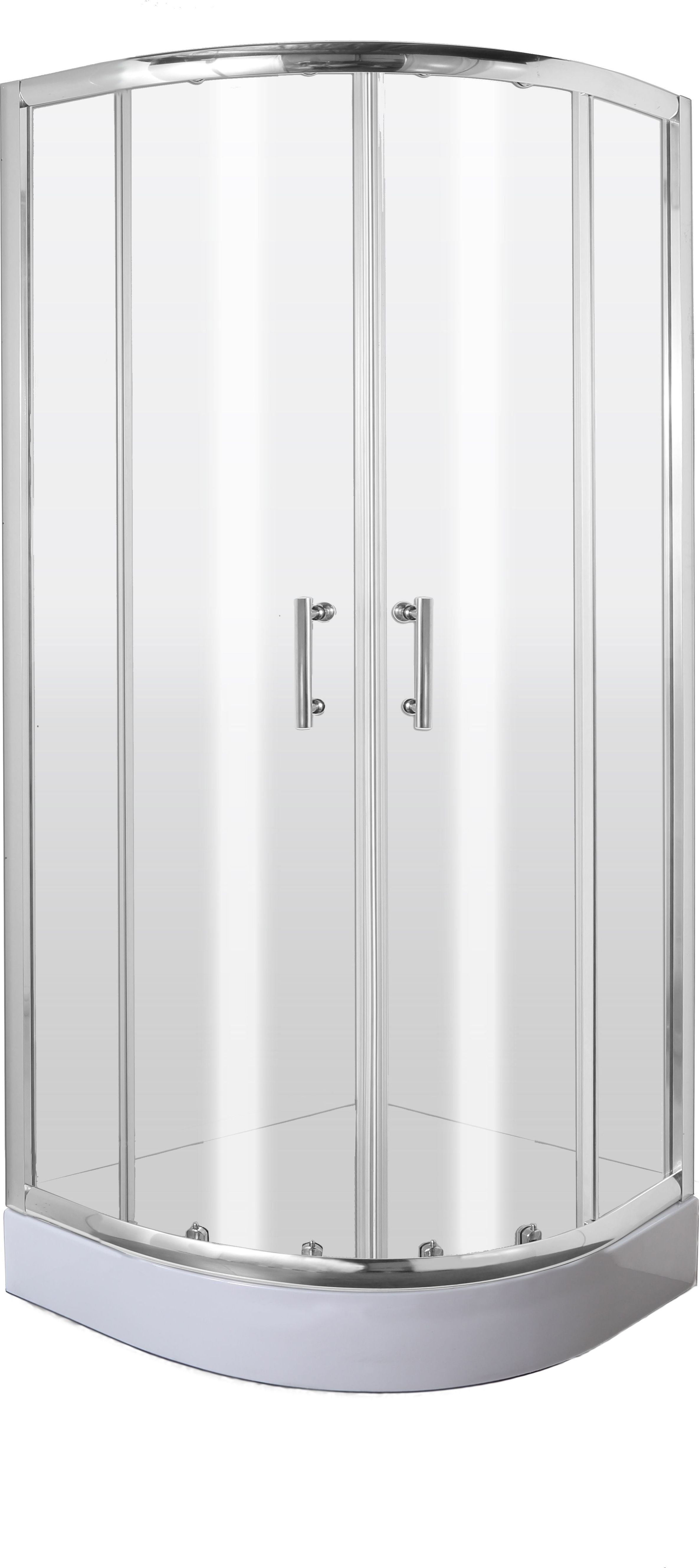 Deante KABINA JASMIN PÓŁOKRĄGŁA SZKŁO TRANSPARENTNE Z POWŁOKĄ 80x80 CM