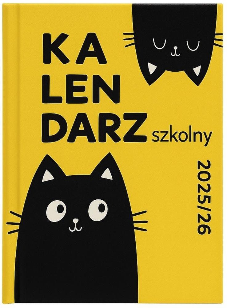 Kalendarz 2025/2026 A5 tygodniowy szkolny Kot