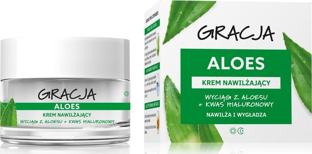 Gracja Aloes Krem nawilżający z kwasem hialuronowym 50ml