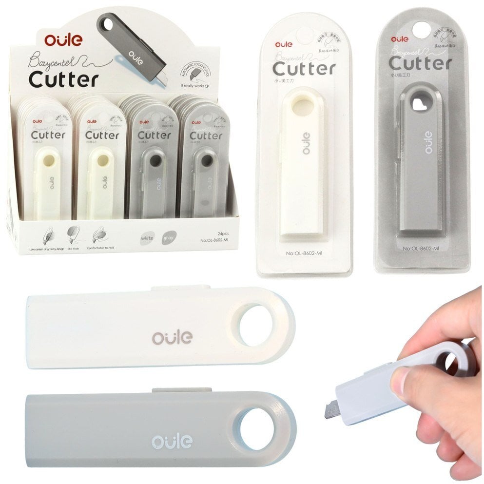 Lean Nożyk Wysuwany Mini Kompaktowy Do Papieru Foli Mix