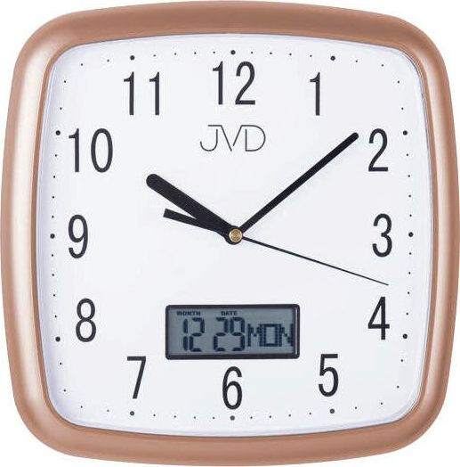 JVD Zegar ścienny JVD DH615.5 26 x 26 cm Data Cichy mechanizm uniwersalny