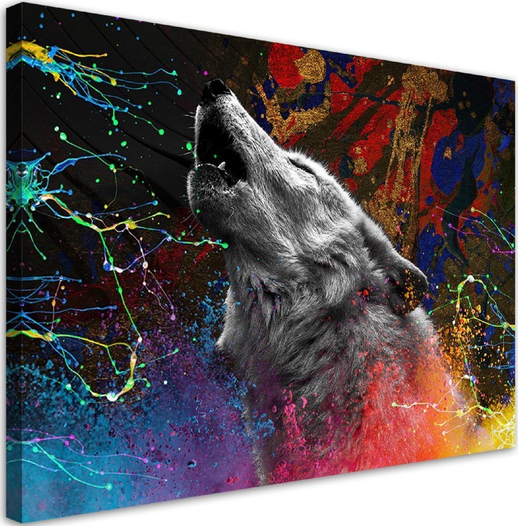 Feeby Obraz na płótnie, Wilk zwierze natura - 120x80