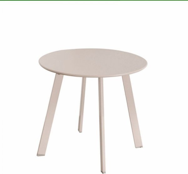 Bigbuy Home Stolik Marzia 50 x 50 x 44 cm Stal Taupe