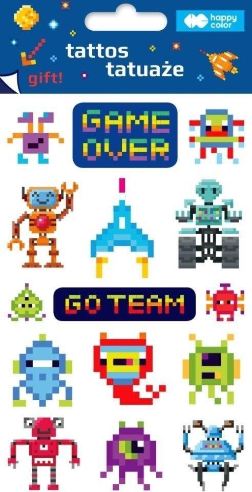 Tatuaże zmywalne Pixi Planet HAPPY COLOR