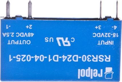 Relpol Przekaźnik półprzewodnikowy 1P 24VDC/1A Ustre= 18-32V DC RSR30-D24-D1-04-025-1 2611993