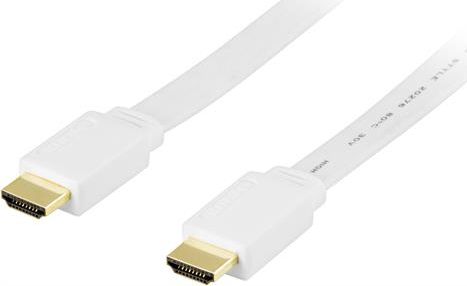 Kabel Deltaco HDMI - HDMI 15m biały (HDMI-1080H)