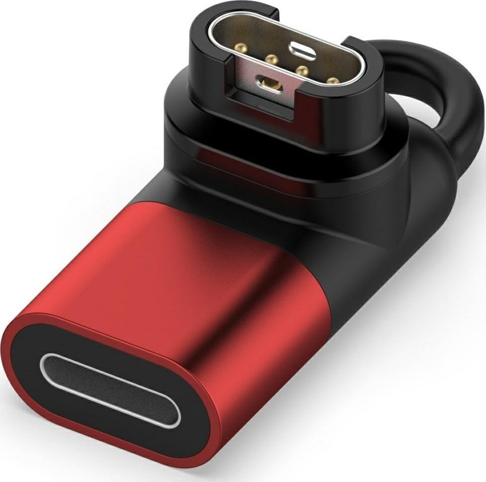 Adapter Lightning Beline do ładowania zegarków Garmin czerwony