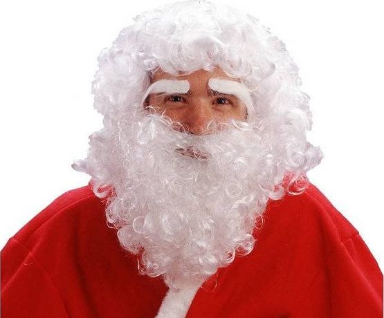 GoDan Peruka Mikołaj z brodą i brwiami. uniwersalny