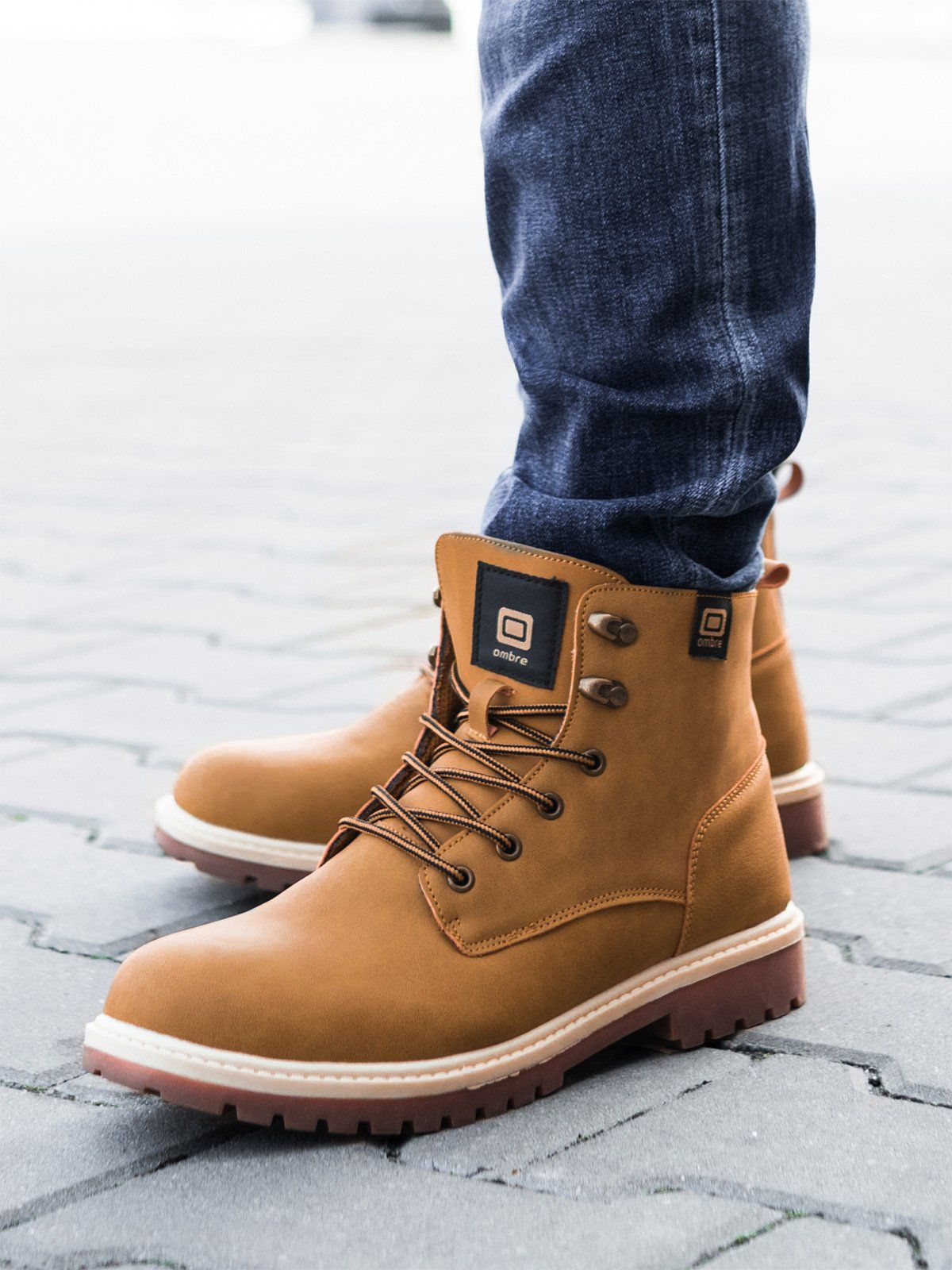 Ombre Buty męskie camel r. 40 (T314)