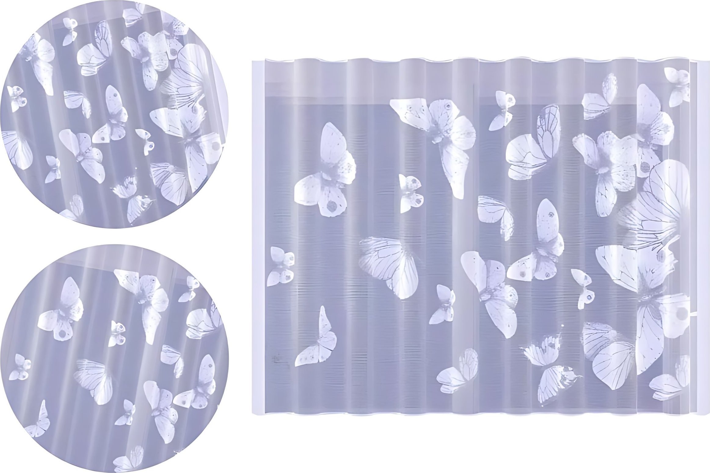 Firanka Białe Motyle 250 x 150 cm DomoweTekstylia | WN7BM6 150