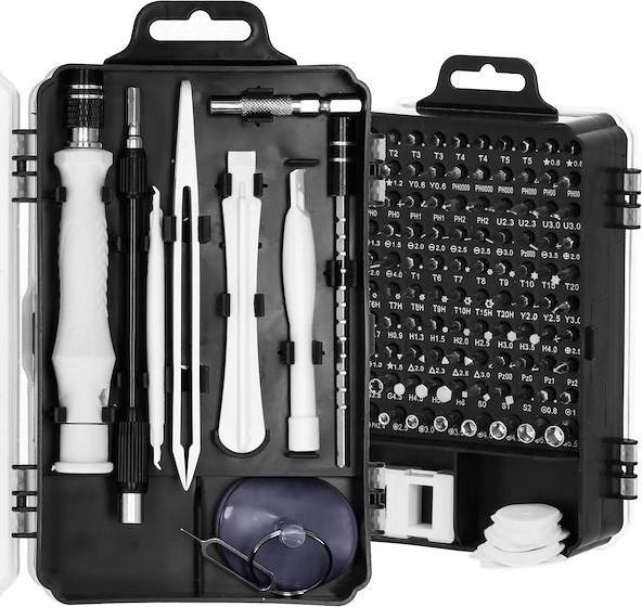 Springos Zestaw wkrętaków precyzyjnych 117 elem. bity do naprawy urządzeń UNIWERSALNY