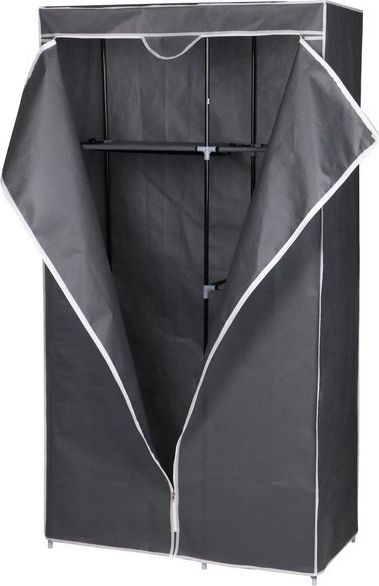 Saska Garden Szafa tekstylna, garderoba ciemno szara 90x45x170CM universal