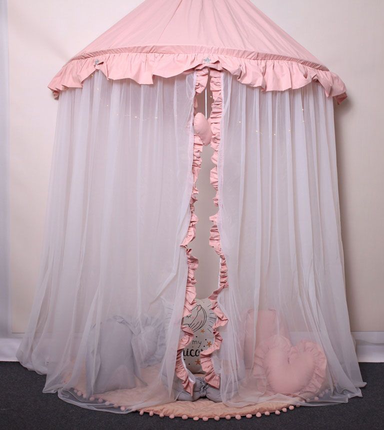 Elior Różowo-biały baldachim dla dziewczynki - Sentopia 2X