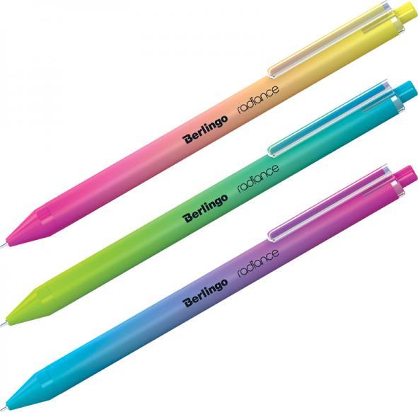 Berlingo Długopis automatyczny Radiance dwukolorowy niebieski 0,7mm mix kolorów