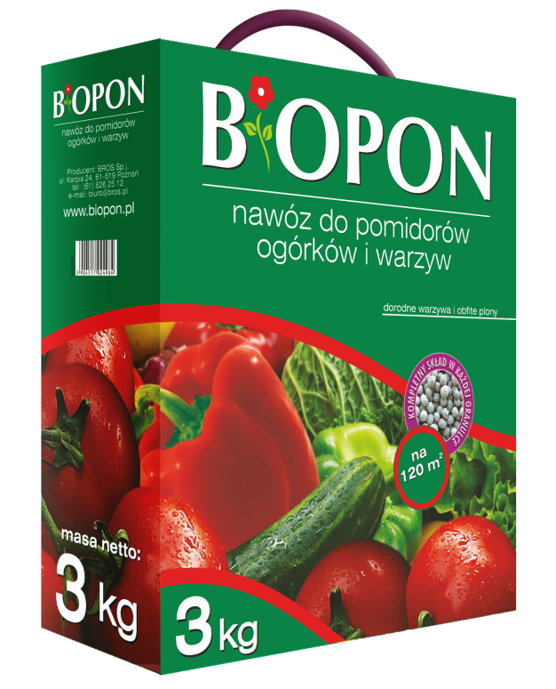 Biopon Nawóz granulowany do warzyw 3kg (1182)