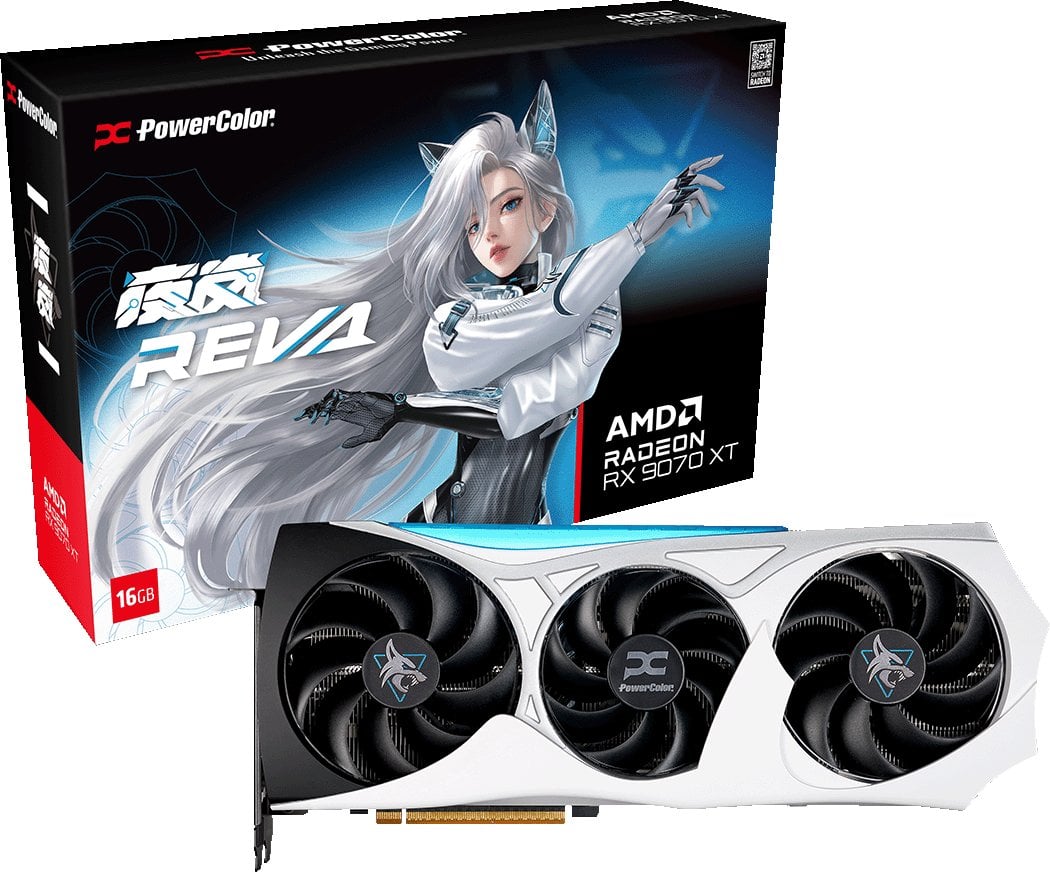Karta graficzna POWERCOLOR Hellhound Reva Radeon RX 9070 XT 16GB GDDR6 (RX9070XT 16G-L/OC/REVA)