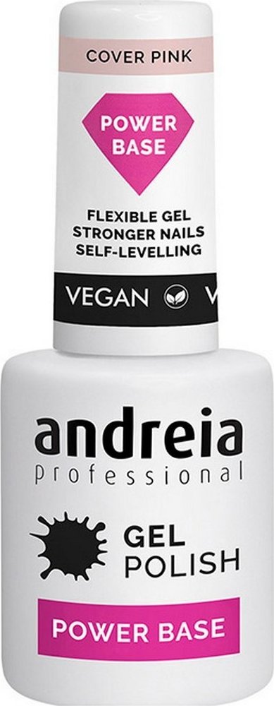 Andreia Lakier do Paznokci Półtrwały Gel Polish Power Base Andreia Różowy (10,5 ml)
