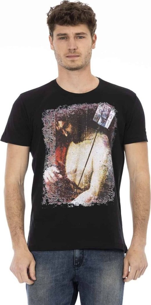 Trussardi Action T-shirty marki Trussardi Action model 2AT20 kolor Czarny. Odzież Męskie. Sezon: 2XL